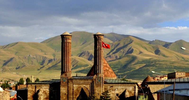 The Twin Minaret Madrasa of Erzurum, Turkey—formerly Garin, Armenia (Sarah Murray / Flickr)